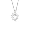 Necklace - Silver - Maggie - Heart Pendant - 42 Cm - White Zirconium Oxides