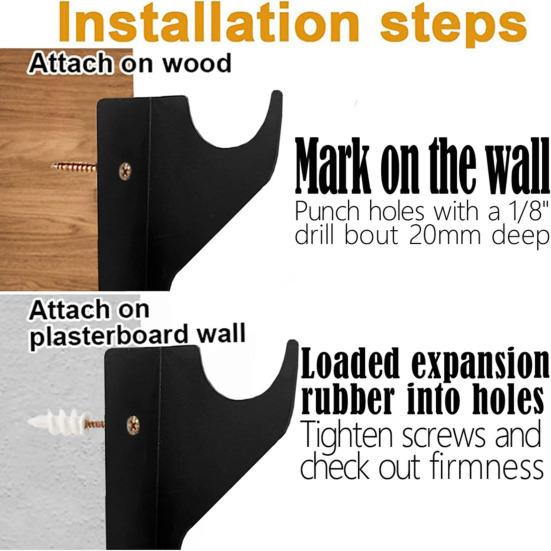 1 пара стеллажей для хранения лезвий, установка настенных винтов, большая несущая способность, противоскользящая подставка для светового меча, держатель лезвия, украшение на стену