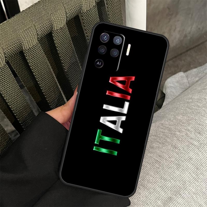 Italy Flag Case For Oppo A58 A18 A38 A78 A98 A17 A77 A80 A40 A60 A16 A76 A96 A74 A94 A54 A15 A57S Cover