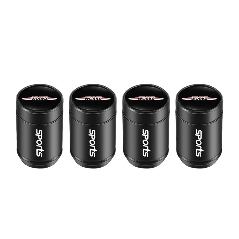 ankfz6 4Pcs Aluminum Alloy Car Tire Valve Cap Auto Wheel Accessories For MINI Cooper S Works JCW R55 R56 R53 R60 R61 F54 F55 F56 R50