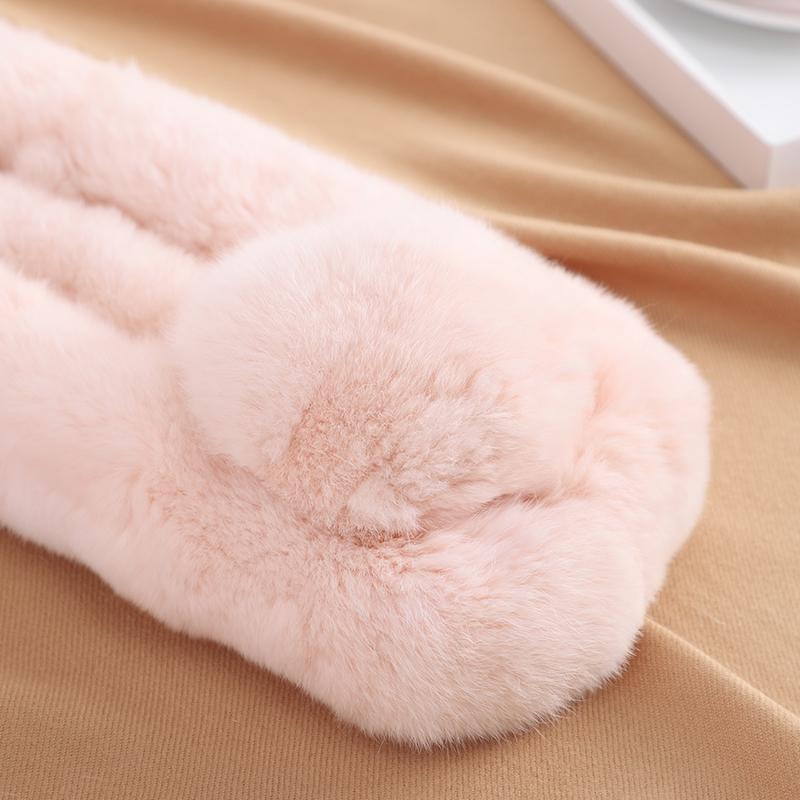 Women Cute Fashion Vintage Soft Cozy Stay Warm Thermal Furry  Winter Party Travel Skiing Scarf