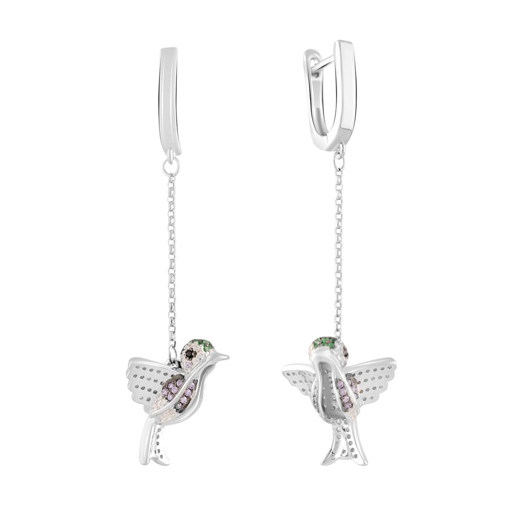 Silver Earrings with Cubic Zirkonia (2109549)