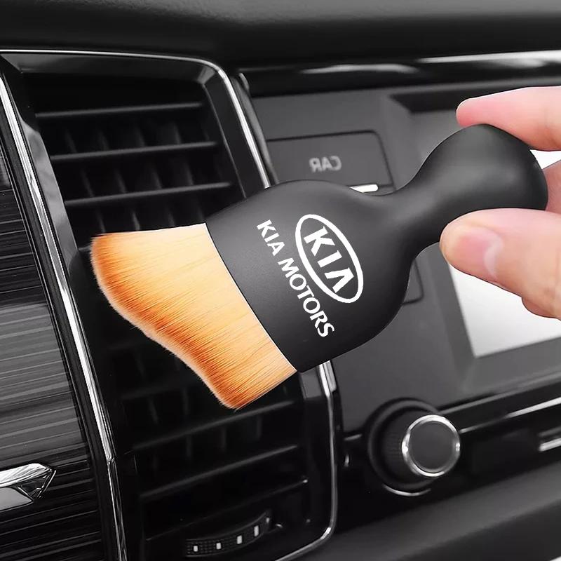 Car Air Vent Cleaning Soft Brush Interior Cleaning Tool Brush For Kia Sportage Cerato Optima K2 K3 K4 K5 Rio Picanto Soul Car BU9