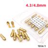 10PCS Mini Drill Brass Collet Chuck For Rotary Tool Engraving Pen Copper Core Clamp Micro Bit Fixture Chucks Adapter Electric