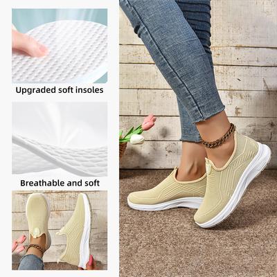 Туфли женские весенние для отдыха спортивные дышащие женские туфли большого размера женские туфли с мягкой подошвой на одной педали ленивые туфли
