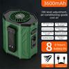 Rechargeable Wearable Belt Fan 100 Gears Hanging Neck Fan Portable Waist Clip Fan  Indoor Home
