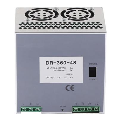 Блок питания AC-DC 360 Вт 100–120 В AC 200–240 В AC Входное напряжение Импульсный источник питания Монтаж на DIN-рейку