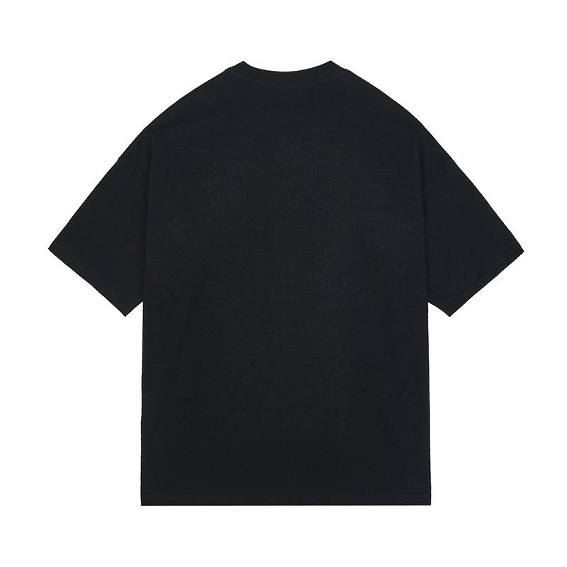 Мужская футболка с коротким рукавом с принтом утки из мультфильма для мужчин и женщин, свободная, американская ретро-пара, короткий рукав