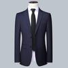 Jacket + Pants 2 Pieces Set 2024 Fashion New Men's Casual Boutique Business Dress Wedding Suit Coat Blazers Trousers