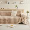 Winter Soft and Comfortable Bubble Rabbit Plush Sofa Towel Simple Modern Solid Color Universal Sofa Cover Towel
