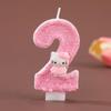 Hello Kitty Pink Skirt Birthday Cake Number Candles – Cute, Creative, Handmade Ornaments for Party Atmosphere