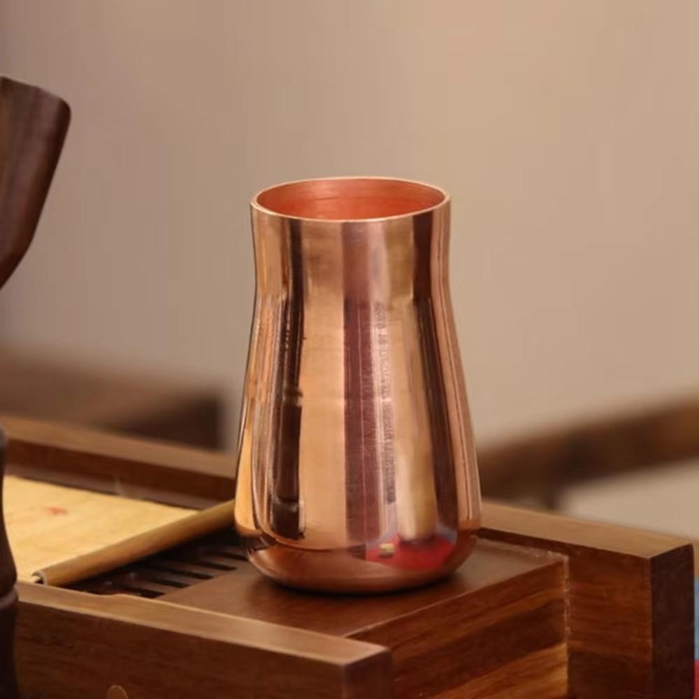Handcrafted Pure Copper Mug 350 ml Capacity Drinkware Mug Vintage Copper Moscow Mug Breakfast Use