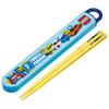 Skater Chopsticks and Chopstick Case for Lunch Sliding Made In for Tomica 24 Children's Set, 16.5cm, Boxes, Antibacterial, Easy-Opening Design, Japan,