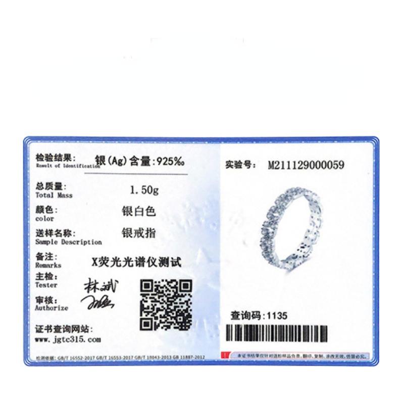 Tancise Classic 925 Sterling Silver Zircon Ring Ladies Jewelry Wedding Promise Party Gift