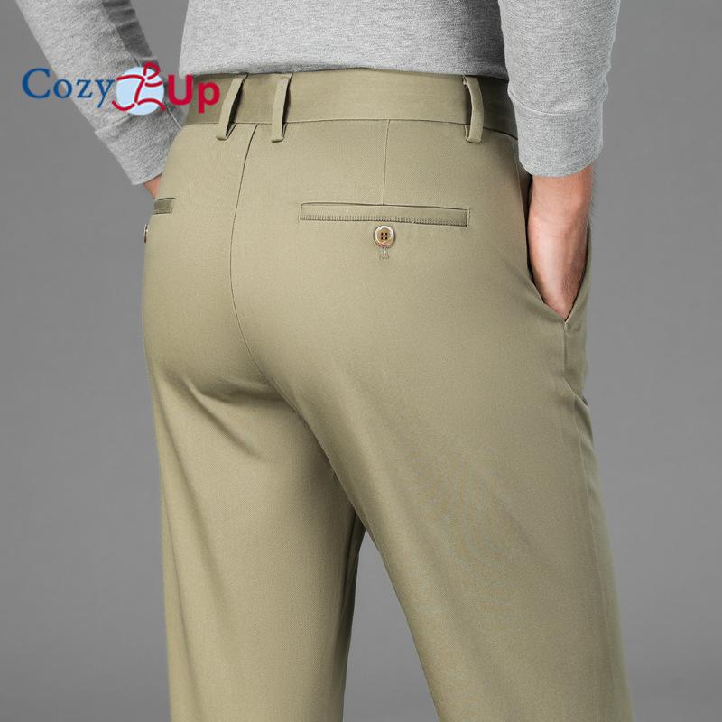 Уютные мужские деловые тонкие прямые эластичные универсальные повседневные брюки в деловом стиле