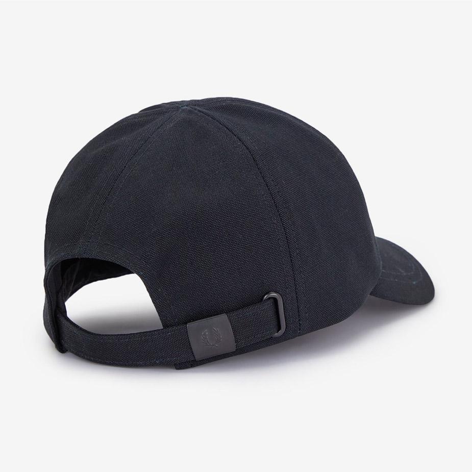 Fred Perry Кепка из плотного хлопка с ярким логотипом - Черный/Снежно-белый Cfpu2531294-843