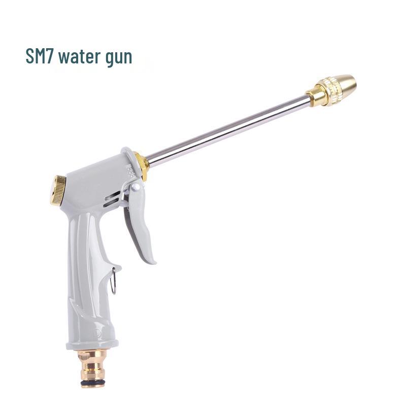 Полностью медный высоконапорный пистолет-распылитель для автомойки и насадка-щетка