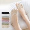 Женские летние тонкие однотонные сетчатые бесшовные носки-пятипальцы, устойчивые к образованию катышков, невидимые