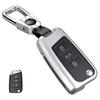 Чехол для смарт-ключа Volkswagen, чехол для ключа с 3 кнопками, алюминиевый сплав, разработанный специально для Volkswagen, подходит для VW Golf/Polo/Passat/Jet