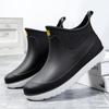 Rain Shoes Men's Shoes Short Tube Outer Wear Fashion Casual Water Shoes Student Men's Soil Rain Boots Water Boots Non-slip Waterproof Wear-resistan