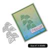 Ветви Листья Рамка Металл Серебристый Трафарет Тиснение Вырубные штампы Для DIY Скрапбукинг Бумага Альбом Изготовление открыток