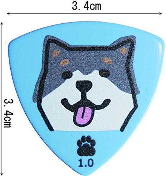 Daiking Kuroshiba Guitar Pick Triangle Pack of 50 1.0mm