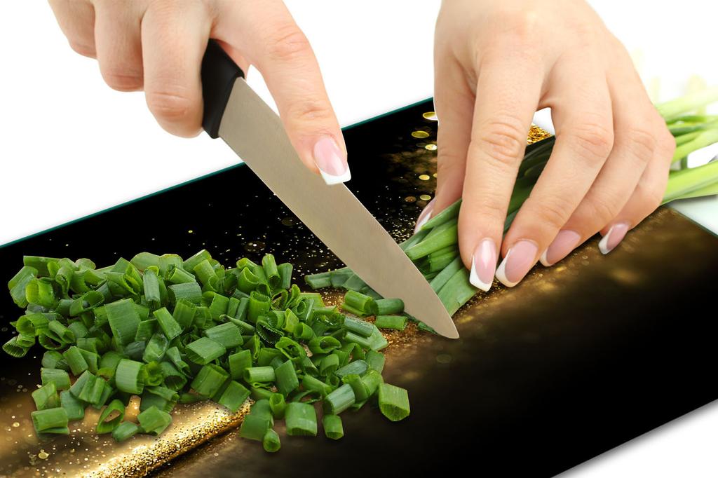 GLASS CUTTING BOARD 52x40 BLACK FASHIONABLE