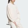 Adidas Solid Tag Logo Crew Neck Daily Sweatshirt Women White IP7066
