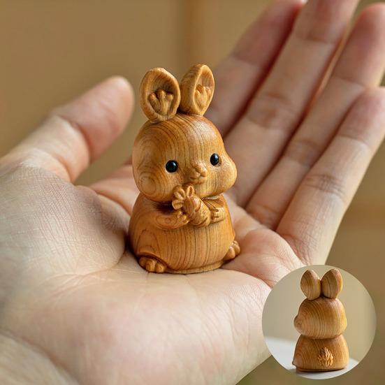 Yousheng Zodiac Animal Figurine Handcrafted Wood Chinese Zodiac Signs Multifunctional Mini Zodiac Table Decoration Gift for Zodiac Enthusiasts