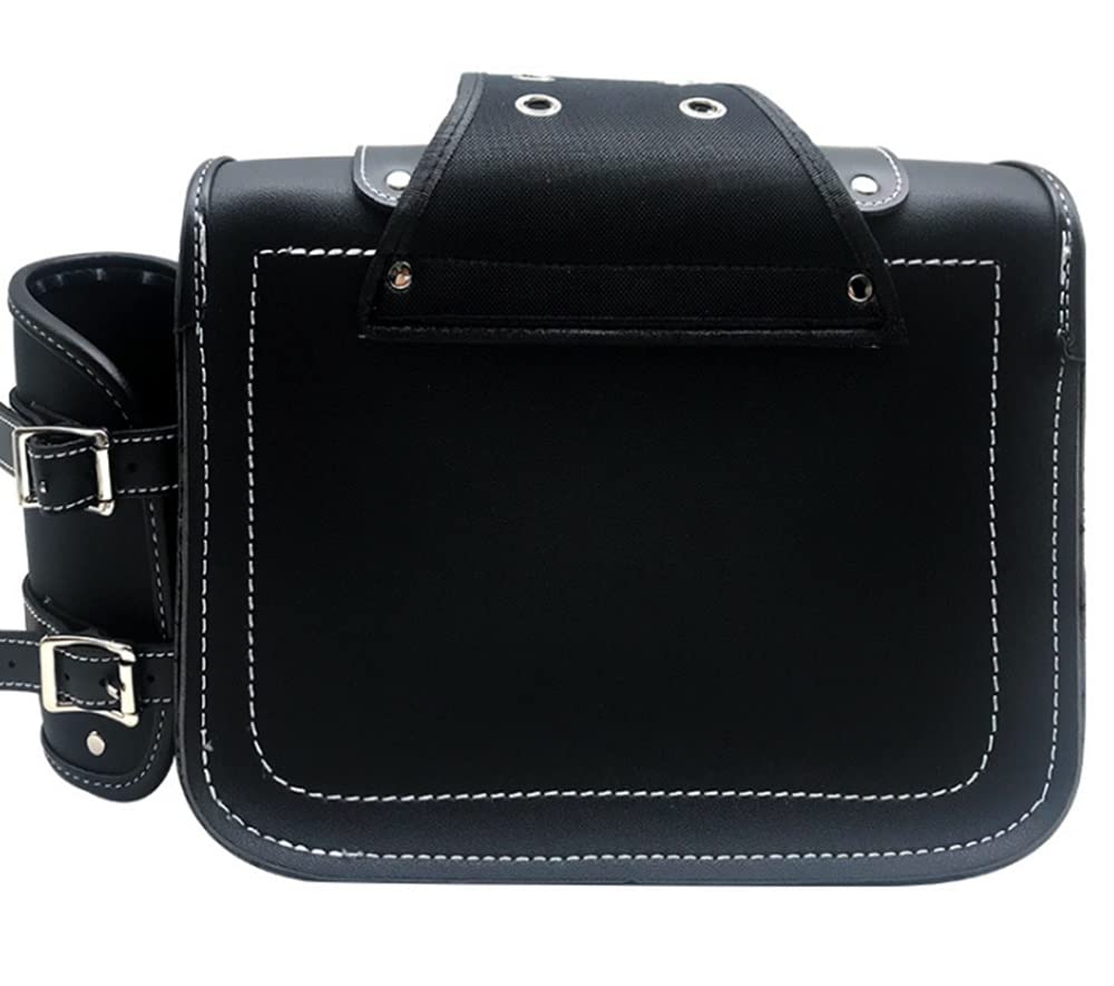 Боковая сумка для мотоцикла, кожаное седло Harley для инструментов с замком, чехол для ключей, аксессуары, водонепроницаемое сиденье большой вместимости, для путешествий на открытом воздухе, черное, общего назначения