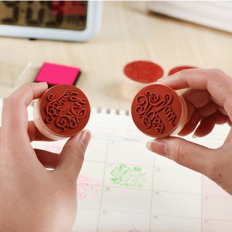 2 шт. DIY деревянный резиновый ретро штамп ручной работы штамп с буквами для скрапбукинга карты декор слова «спасибо за вас» благословение поздравительные слова
