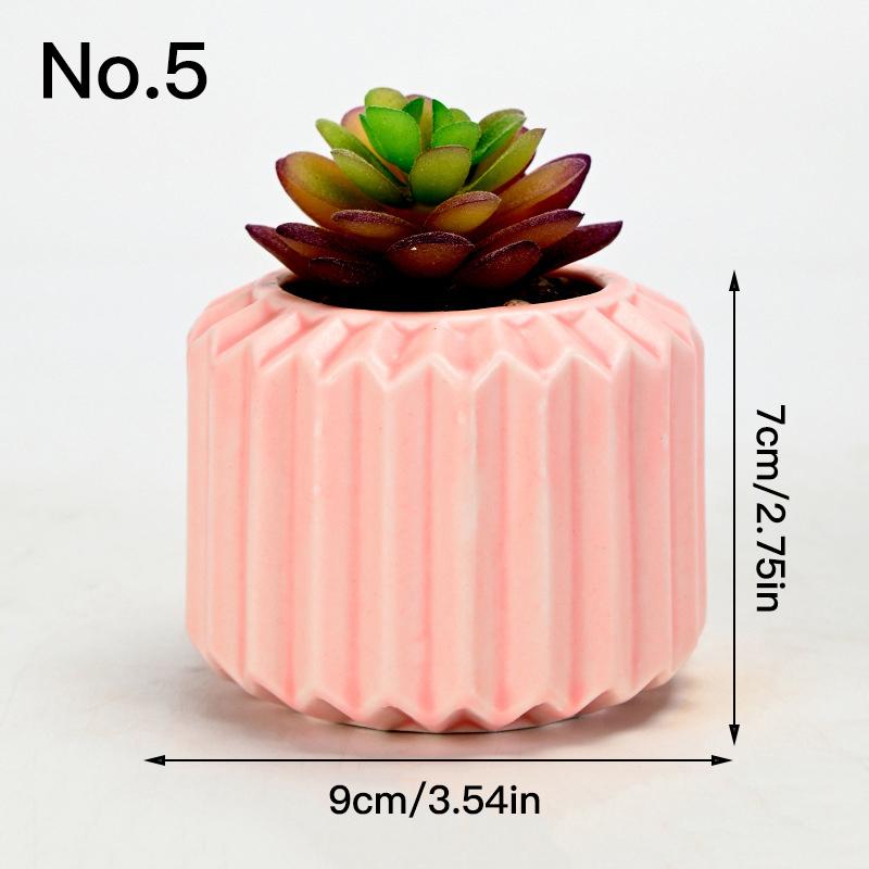 Простой керамический цветочный горшок, сочный горшок, кашпо, домашний декор, настольные украшения, садовые принадлежности, горшок для растений бонсай