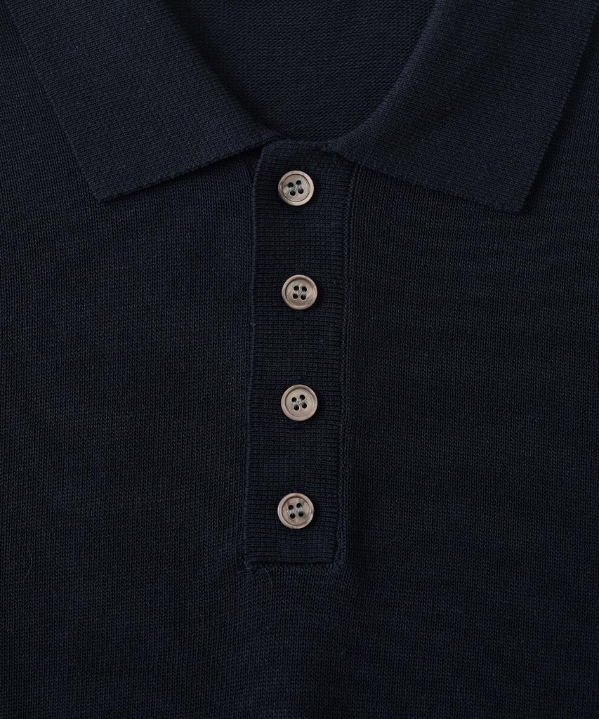 ANALOG MOOD Sepia Drop Short Sleeve Knit (Navy)