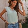 Women's Summer Elegant Casual Lace Sleeveless V-Neck Tank Top