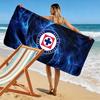Пляжное полотенце с принтом Cruz Azul, Большое, Мягкое, Быстросохнущее, для Пляжа, Кемпинга, Плавания