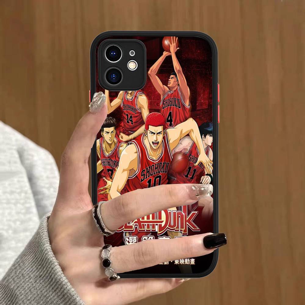Japanese S-SLAM D-DUNK Phone Case For IPhone 16 15 14 13 12 11 Pro Max 7 8 6 6s Plus Matte Cover