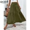 Женская модная повседневная летняя весенняя юбка