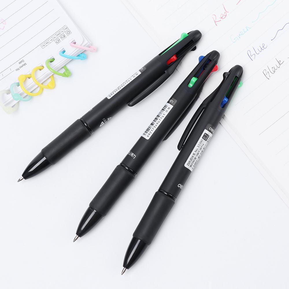 2/5/8pcs 0.7mm Smooth Stationery Plastic Multicolor Ballpoint Pen Gel Pen Writing Tool 4 in 1