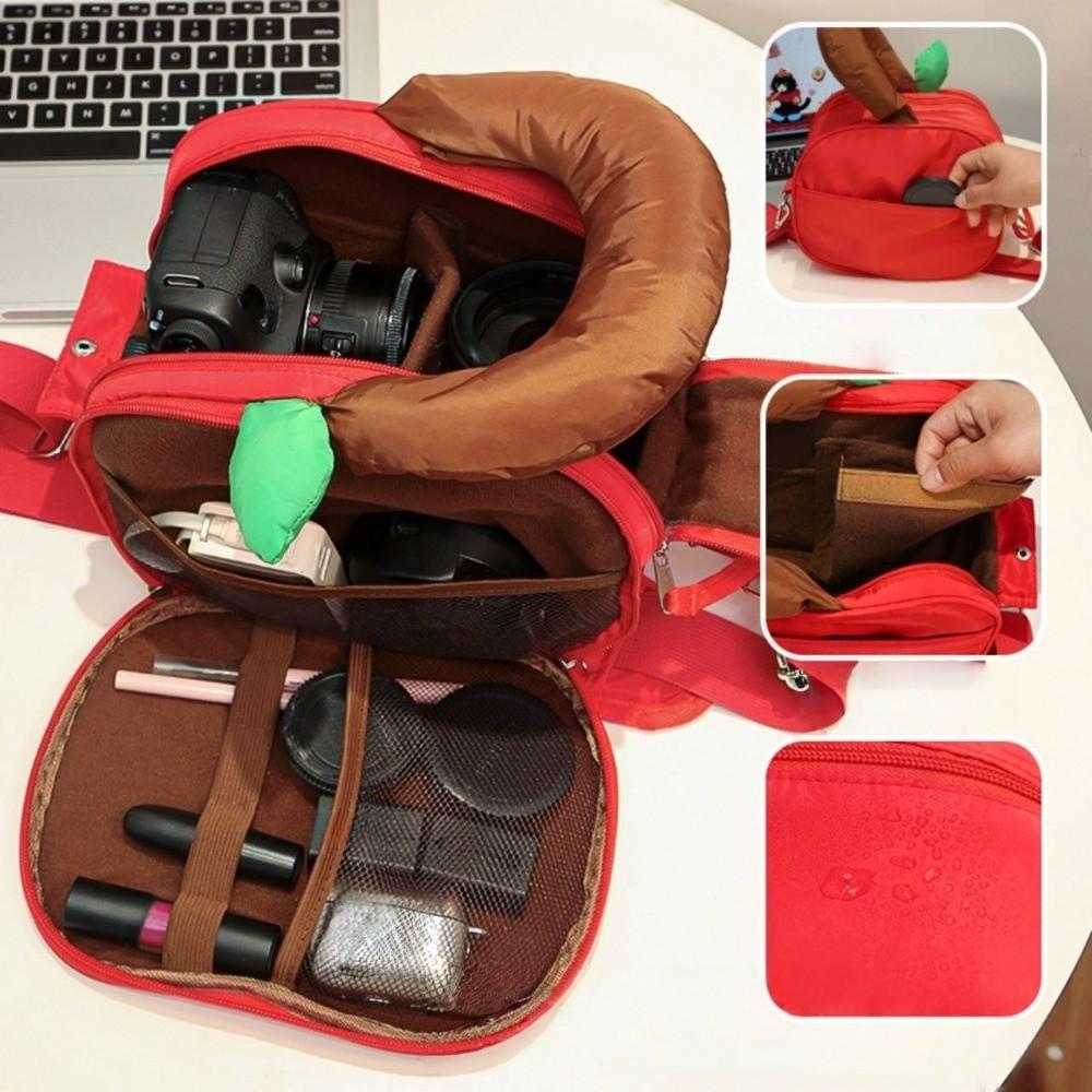 Storage Fruit Plaid Makeup Bag Portable Travel Cosmetic Container Waterproof Camera Bag Travel