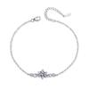 S925 Sterling Silver Classic Six Claw 1 Carat D Color Moissanite Diamond Bracelet Girls Niche Design Luxury Jewelry