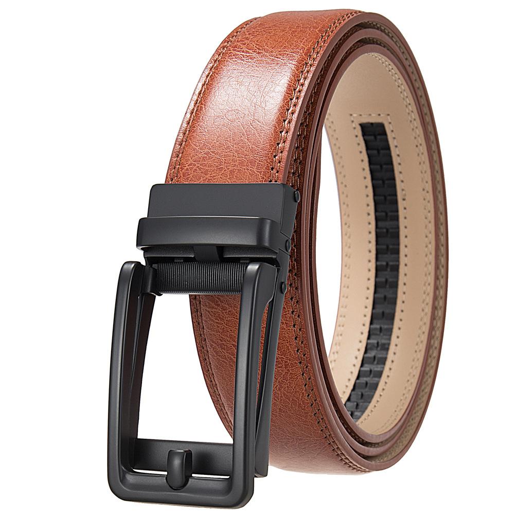 1 шт. Мужской ремень с автоматической пряжкой, модный деловой ремень из коровьей кожи, ремень Ly36-3 3315-1