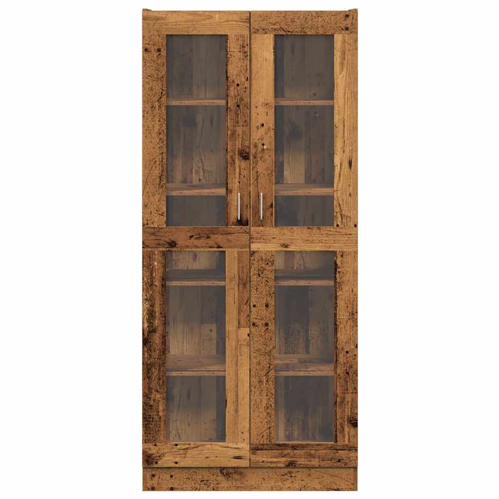 Highboard with Vintage Wood Look 82.5 x 30.5 x 185 cm Engineered Wood