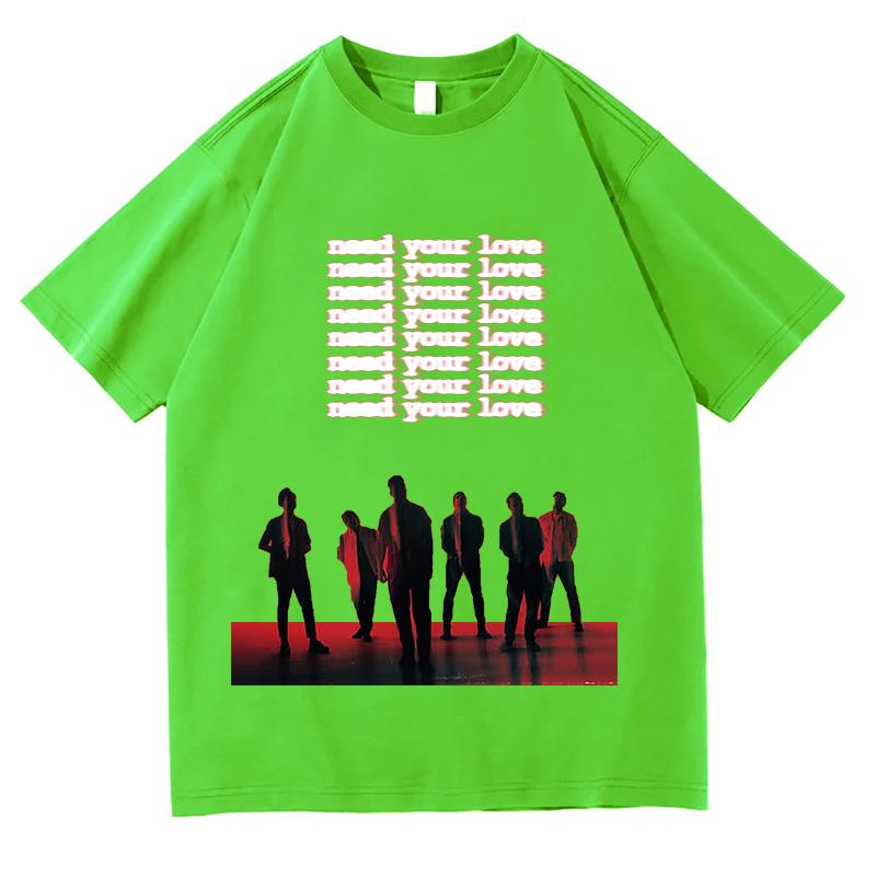 OneRepublic Need Your Love Tshirt Pure Cotton Tees Design Loose Unisex Streetwear Female Aesthetic Harajuku Clothing Streetwear