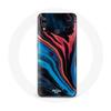 Case for Huawei P20 Lite Abstract Texture Blue Black Red