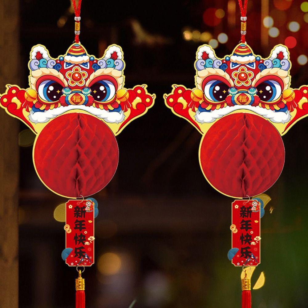 Paper New Year Pendant Red Hanging Lantern Creative Red Lantern  New Year