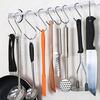 1/5/10Pcs Bathroom Home Kitchen Holder Storage Rack Clasps Hooks S Shaped Hanger Hook