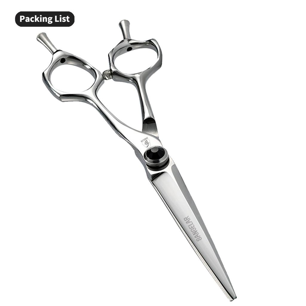 Sangelar 6-дюймовые ножницы для волос с двойным хвостом для левой и правой руки, профессиональные парикмахерские ножницы, режущие филировочные ножницы, парикмахерские инструменты