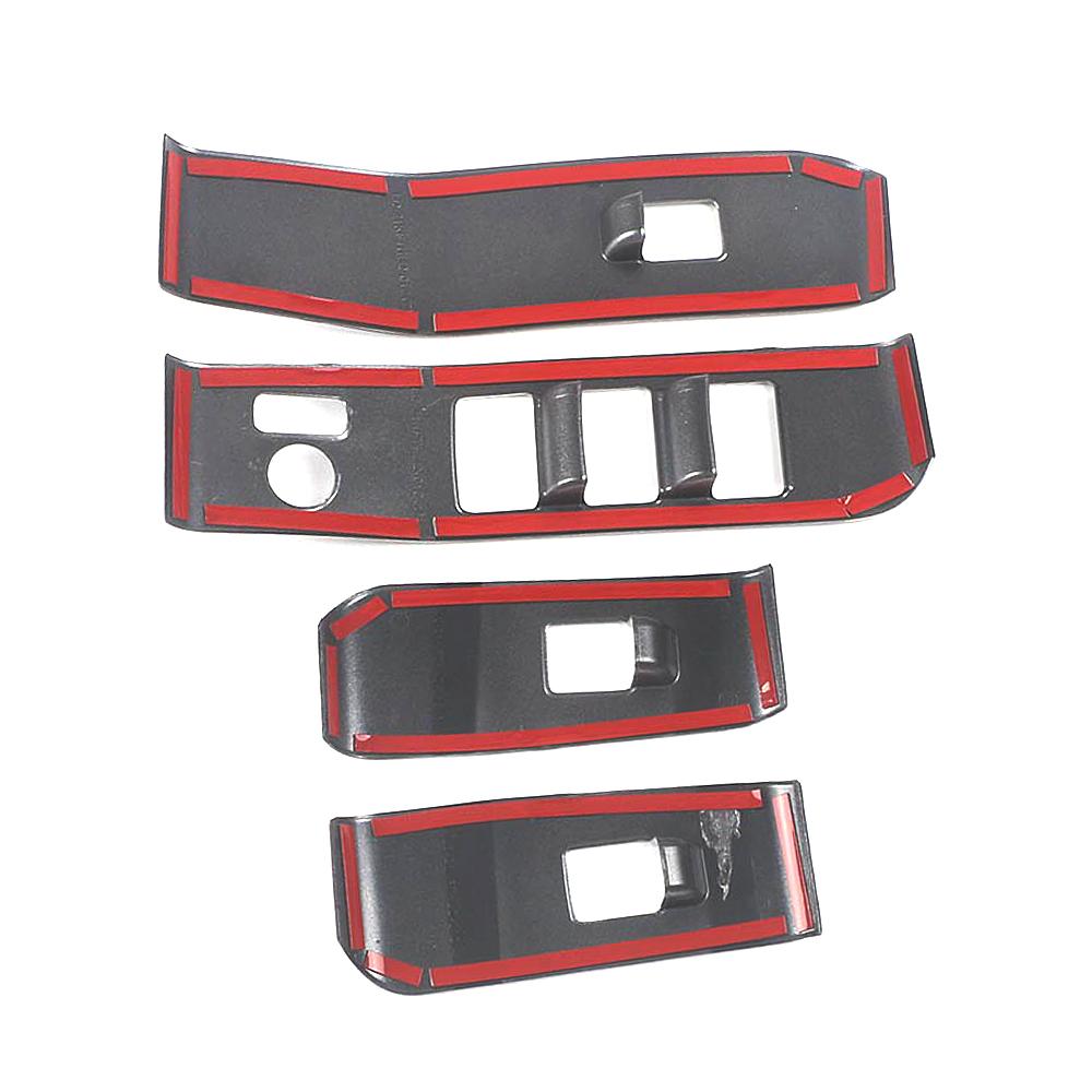 Для Toyota Highlander XU70 2024 Аксессуар для салона автомобиля Подлокотник Стеклоподъемник Кнопка Переключатель Отделка Рамка Украшение Крышка Наклейка