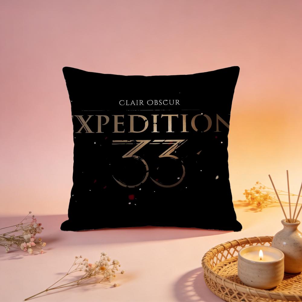 Hot CClair Obscur Expedition 33ed Cushion Cover Comfortable Durable Pillow Cover MultiScene for Home Office Car Sofa