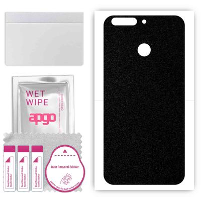 Apgo Protective Skin Sticker for the Back Compatible with Honor 8 Pro Honor V9, Wrap Film, Foil, Vinyl - Pattern Matte Black